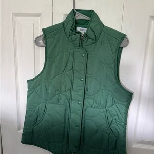 Croft & Barrow Forest Green Quilted Vest